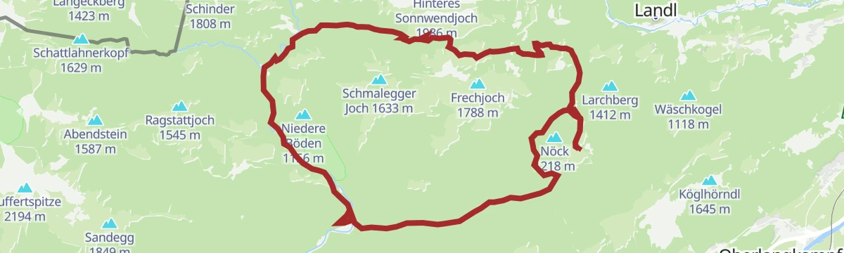 Route map: Kaiserhausrunde